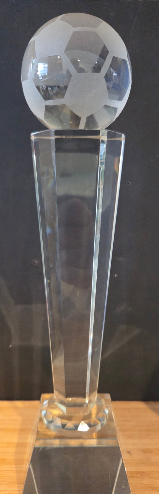Soccer award trophy