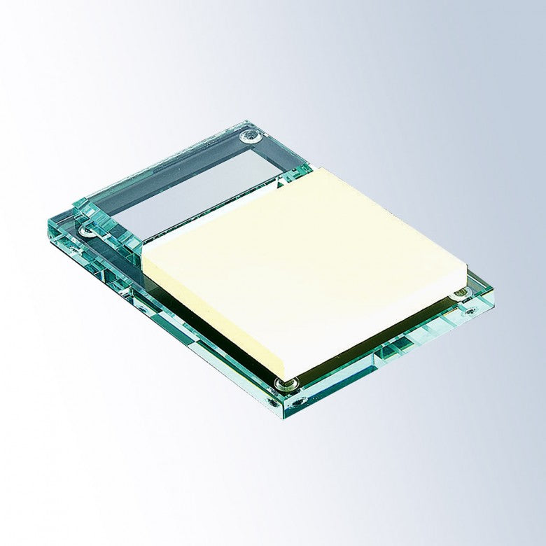 Memo Pad Holder Jade Glass