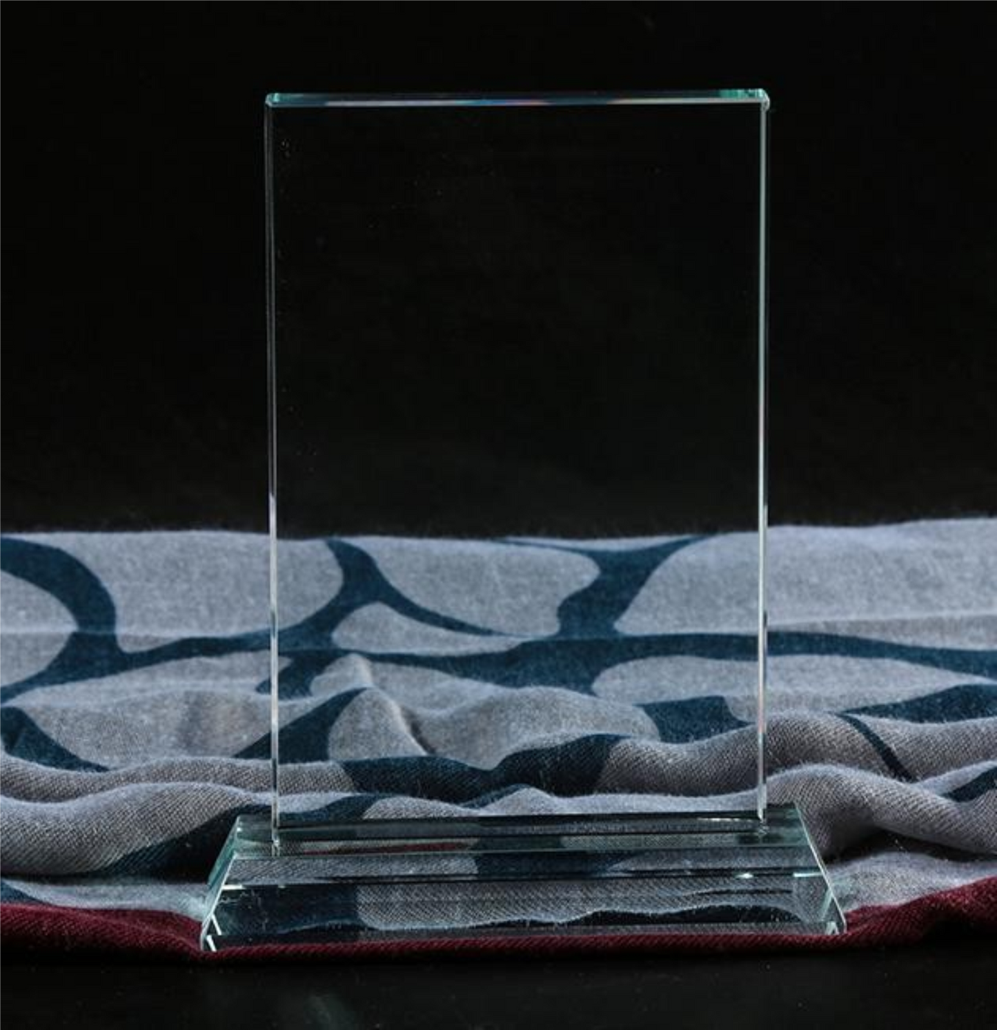Clear Crystal Rectangle Award Plaque