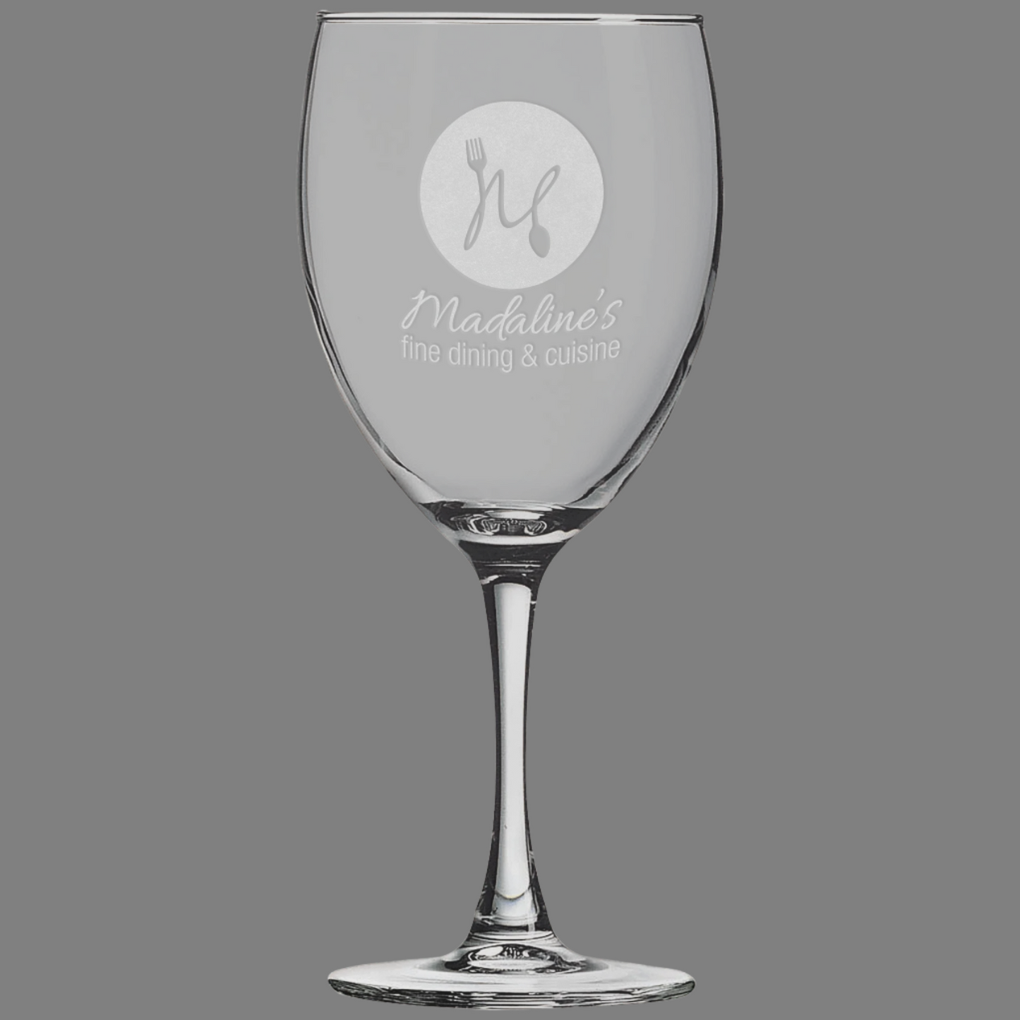 personalized 10 1/2 oz. Wine Glass
