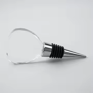 Personalized  crystalheart wine stopper